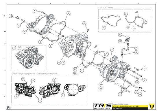 Motora kartera pusītes
